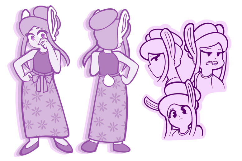 Flora Character Design From OG Concept: The BunBuns