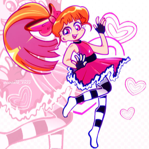 Blossom Illustration - Power Puff Girls