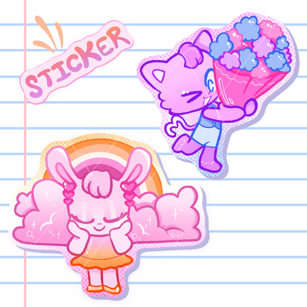 Pride Animals Sticker Series Designs