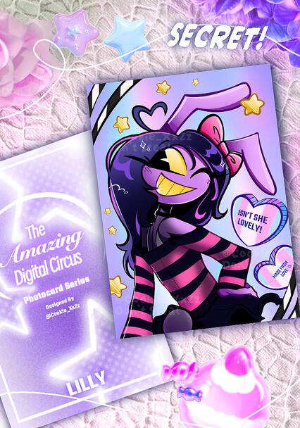 Amazing Digital Circus Holographic Photocard Series Designs