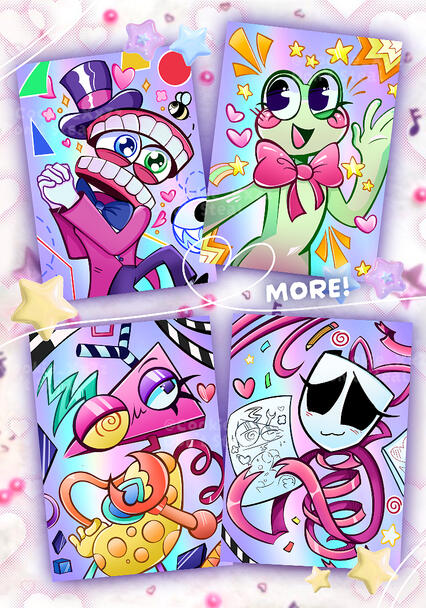 Amazing Digital Circus Holographic Photocard Series Designs Amazing Digital Circus Holographic Photocard Series Designs
