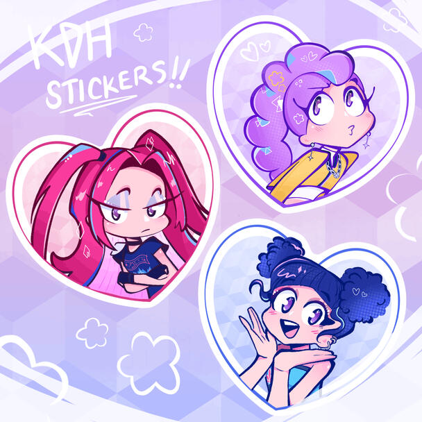 Kpop Demon Hunters Sticker Series Designs Kpop Demon Hunters Sticker Series Designs